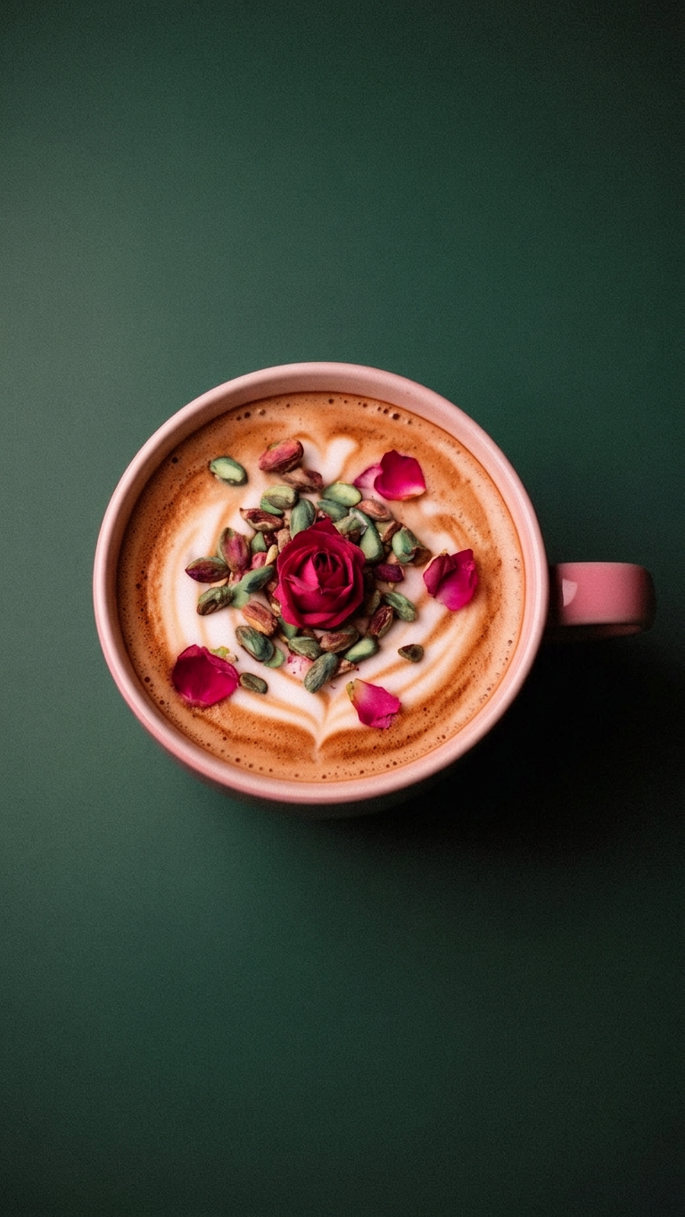Rose Pistazien Latte